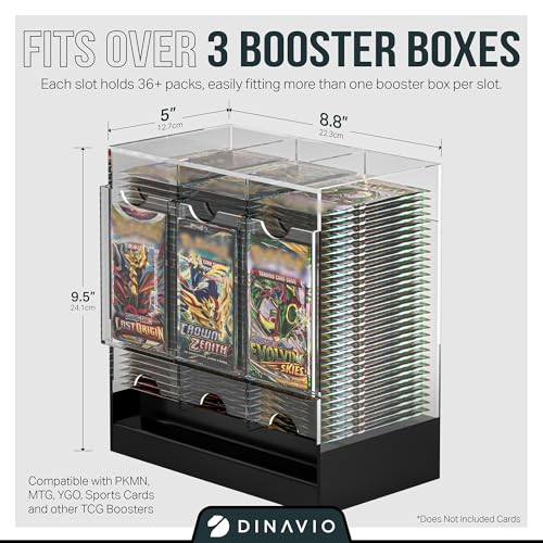 3-Slot Booster Pack Dispenser with Black Base G78034
