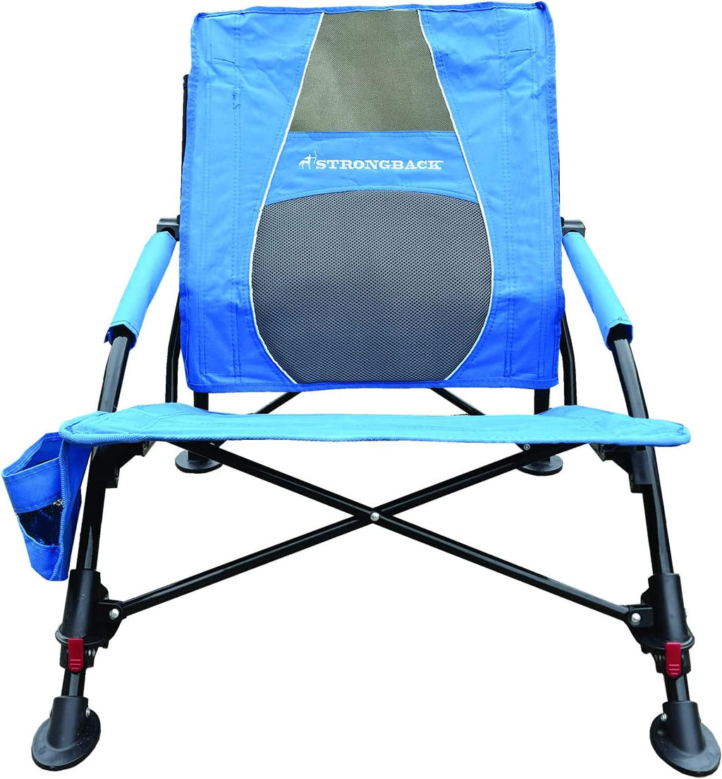 Heavy Duty Portable Recliner Beach Chair with Lumbar Support P25145