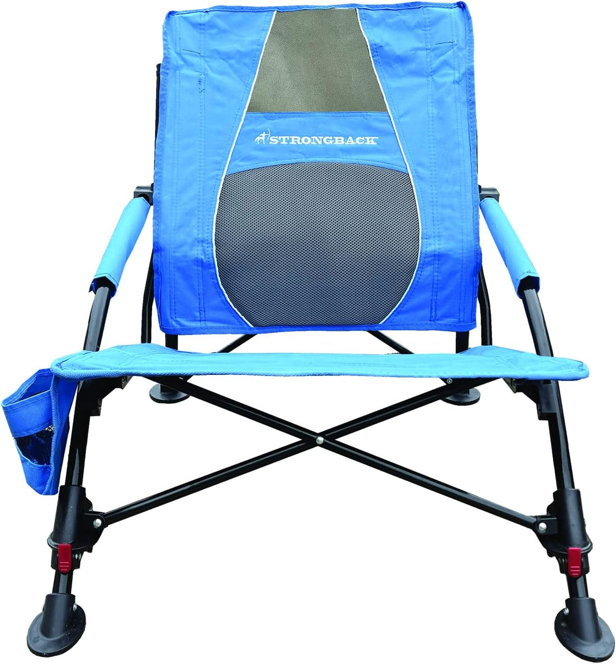 Heavy Duty Portable Recliner Beach Chair with Lumbar Support P25145