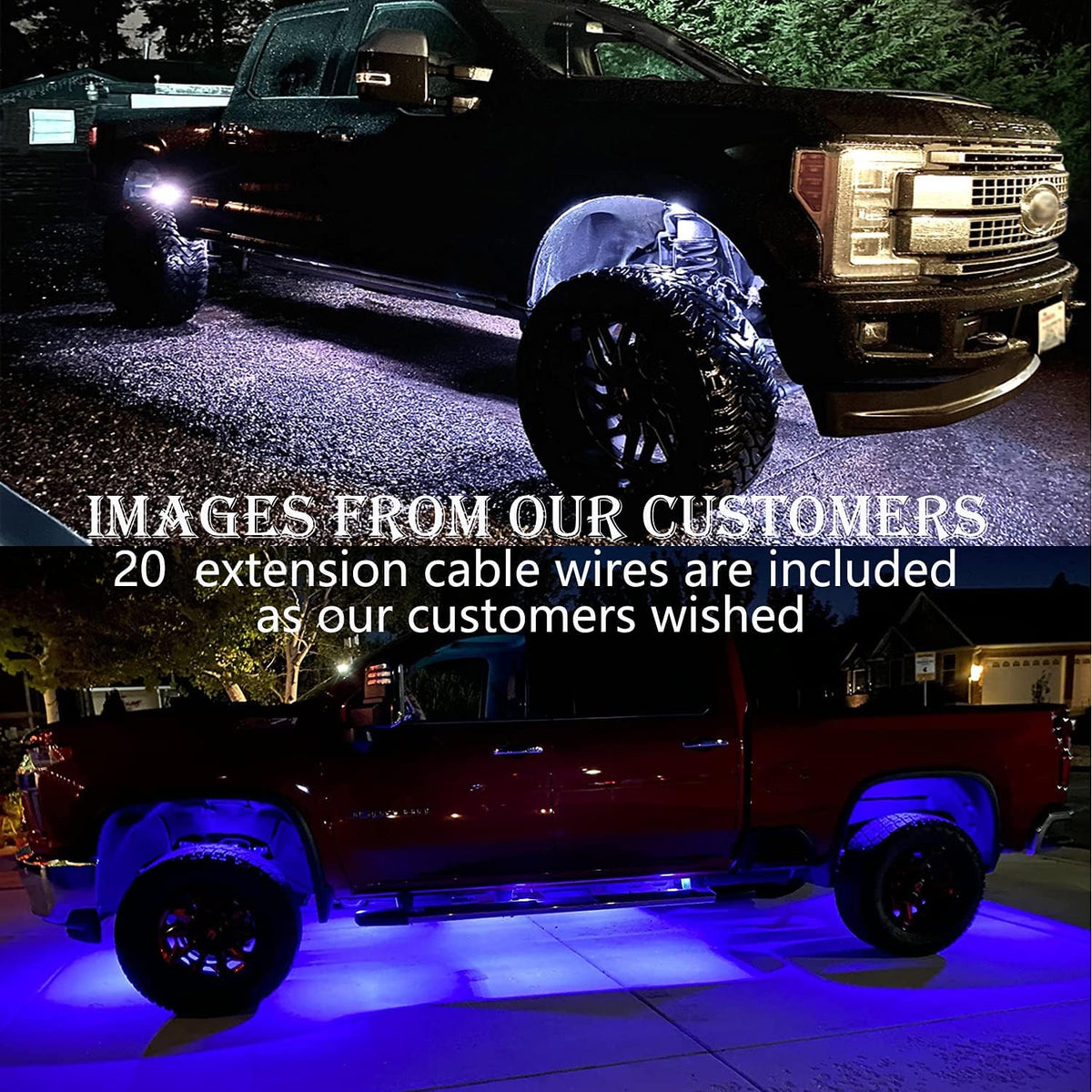 18 Pods Waterproof Multicolor LED Rock Lights Kit M2592