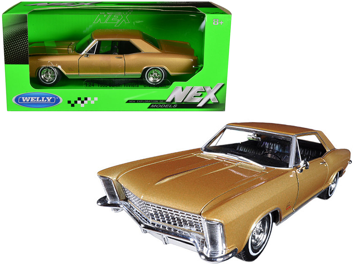 Gold Metallic 1/24 Diecast Model Car A12123