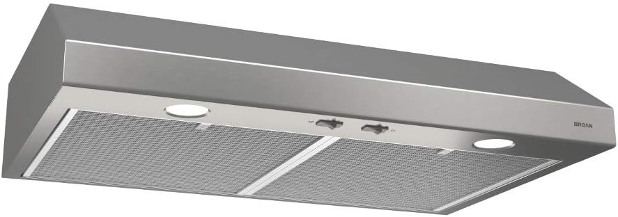 Stainless Steel 24-inch Under Cabinet Range Hood with Light W213661