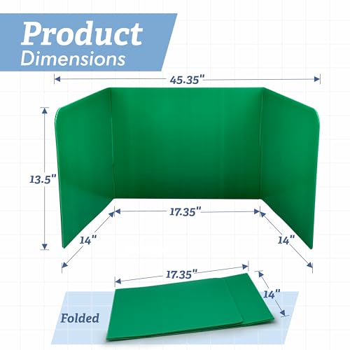 Plastic Desk Dividers 4 Pack (Black & White) R42724