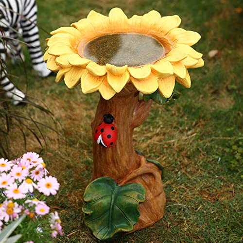 Powder Blue Ceramic 20-in Tall Birdbath I8333