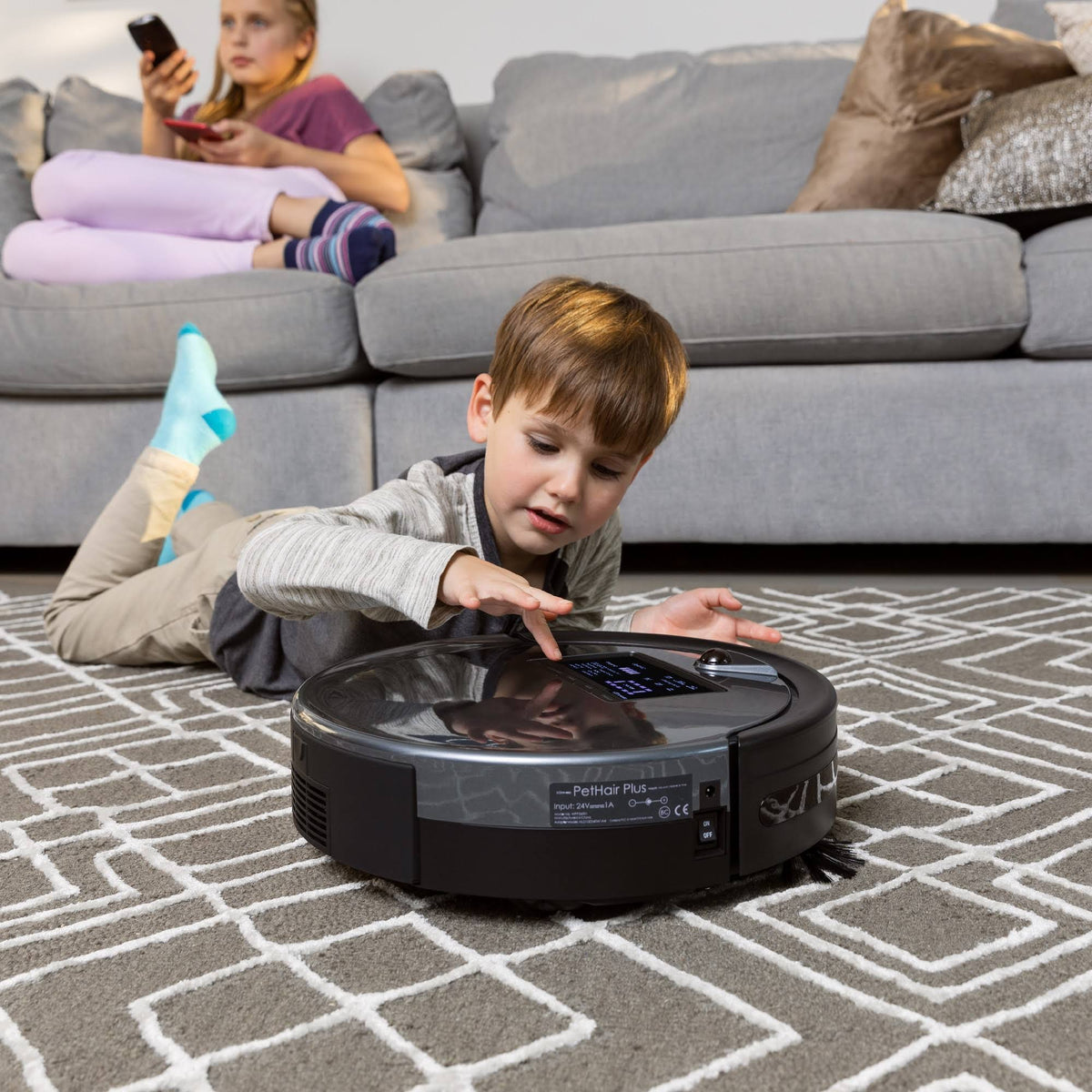 Charcoal Wet/Dry Robotic Vacuum O495