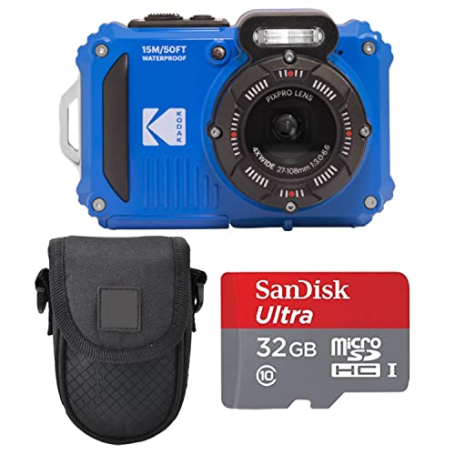 Blue Digital Camera with 32GB microSDHC Card X42690