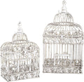 White Metal Birdcage W397