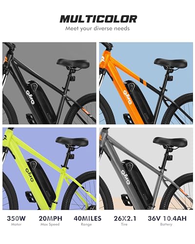 21-Speed Electric Mountain Bike with 350W Motor and Removable Battery C5318