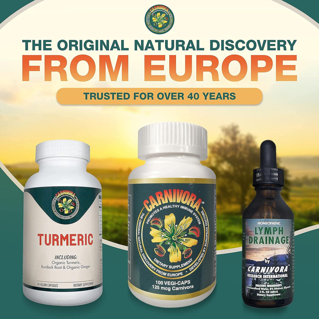 Triple Play Bundle with 1 Bottle Vegi-Caps, 1 Bottle Lymph Drainage, and 1 Bottle Turmeric T895678