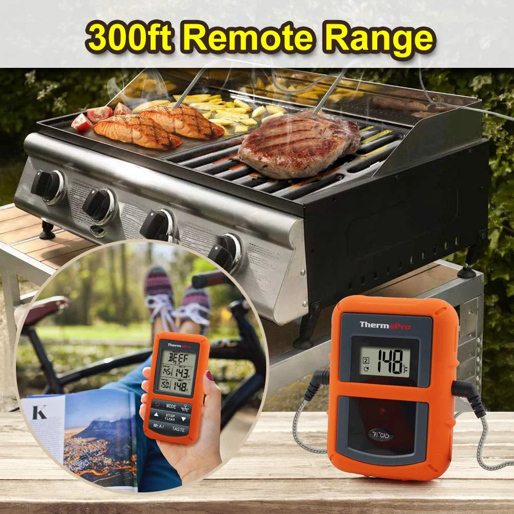 Wireless Remote Dual Probe Meat Thermometer C3921