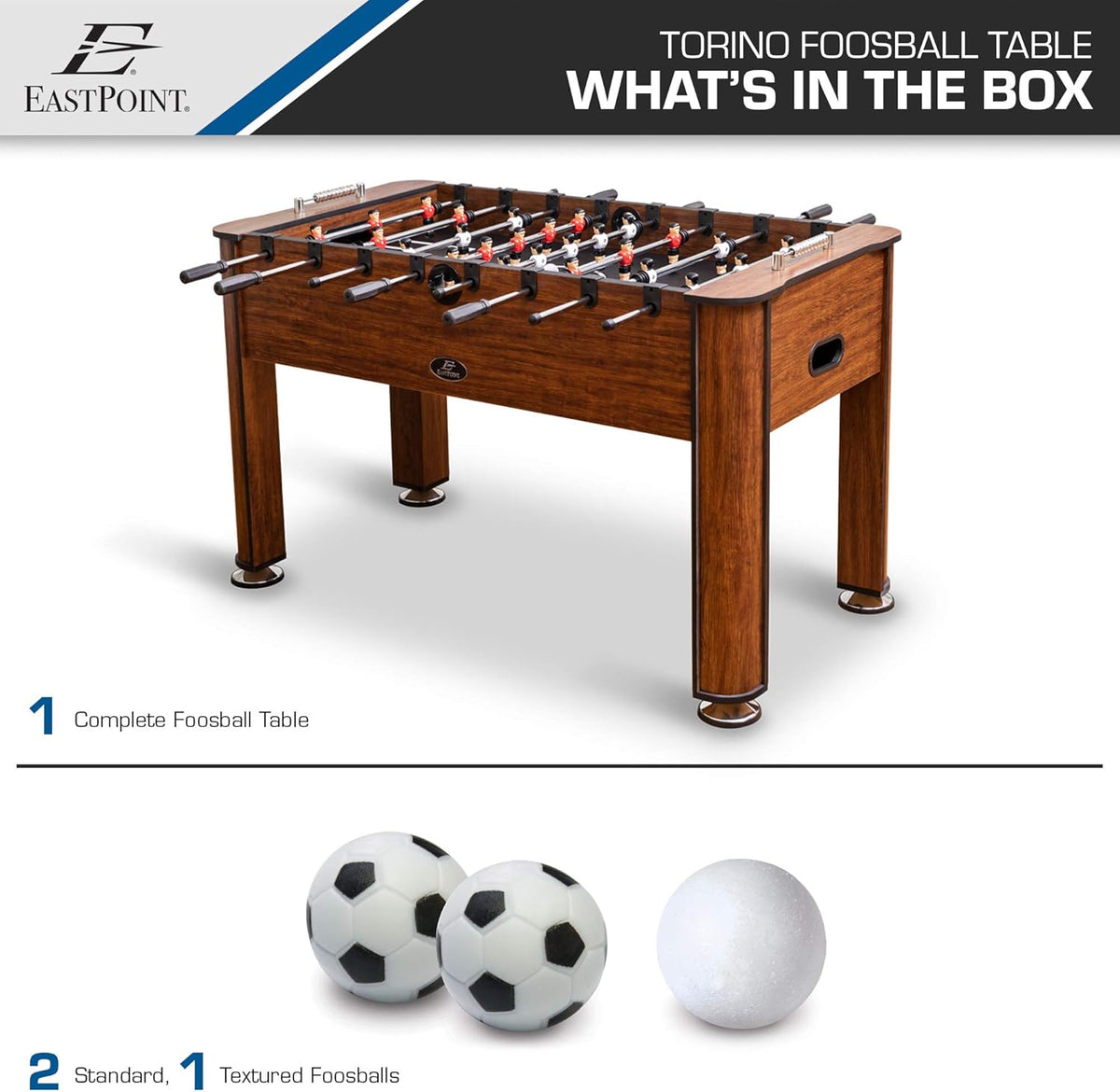 56-Inch Foosball Table with Quick-Connect Rods and Bead Scoring W396726