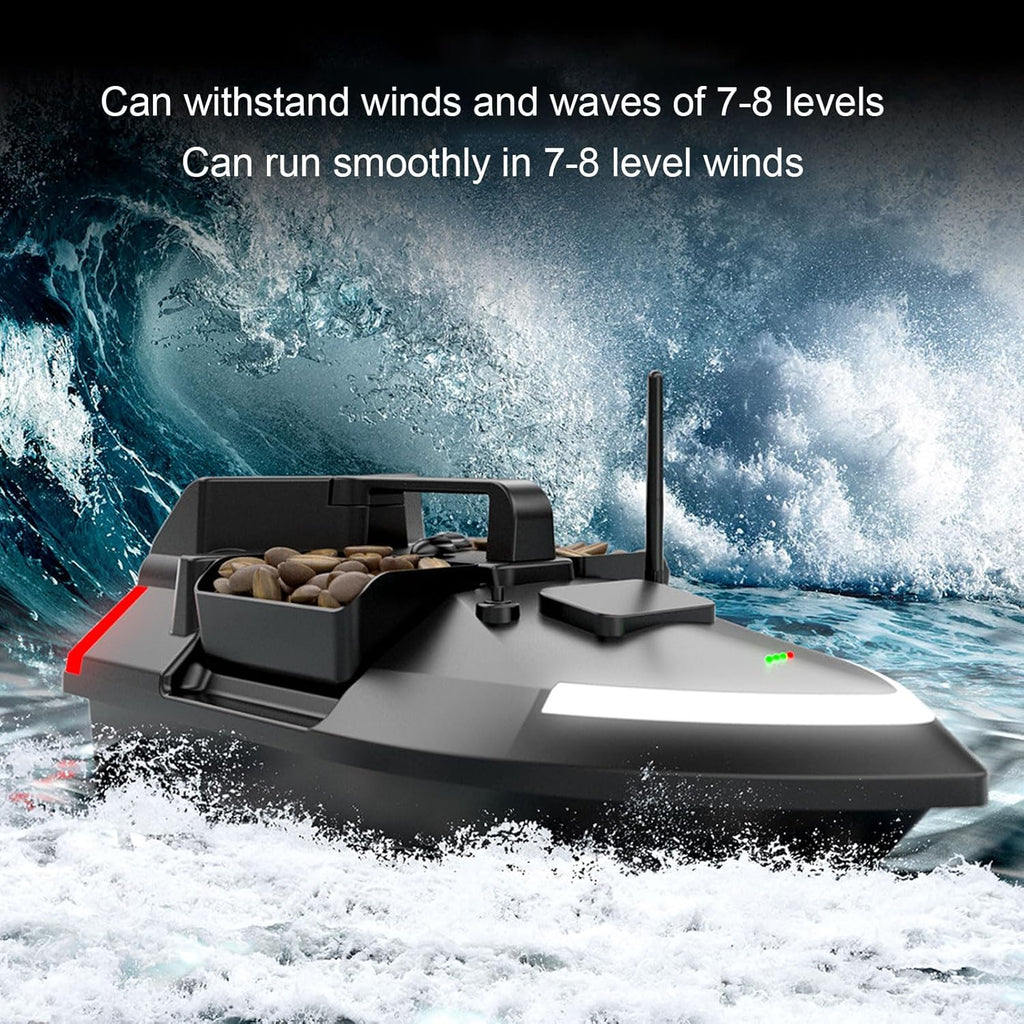 Double Motors RC Fishing Bait Boat 500M Range Load 4.4Lbs K560468