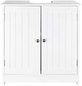 Bathroom Floor Storage Cabinet with Shelf and Double Doors C905146