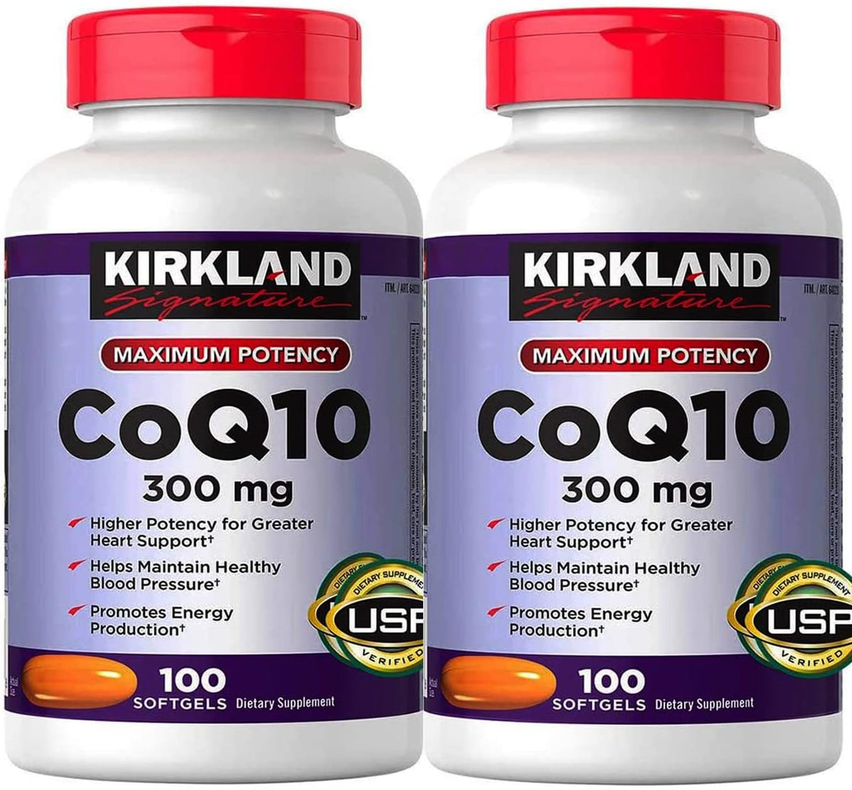 300 mg CoQ10 100 Softgels (Pack of 2) P2279