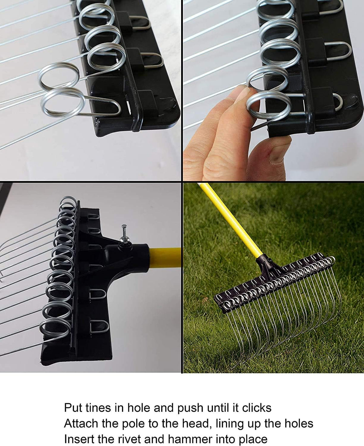 55” Lightweight Fiberglass Handle Rake with 21” Head G496