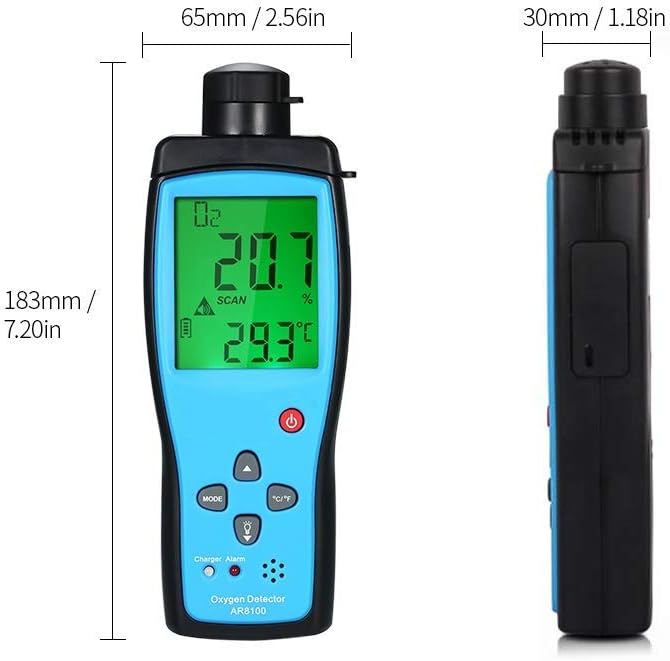 Oxygen Gas Meter Digital O2 Tester J49977