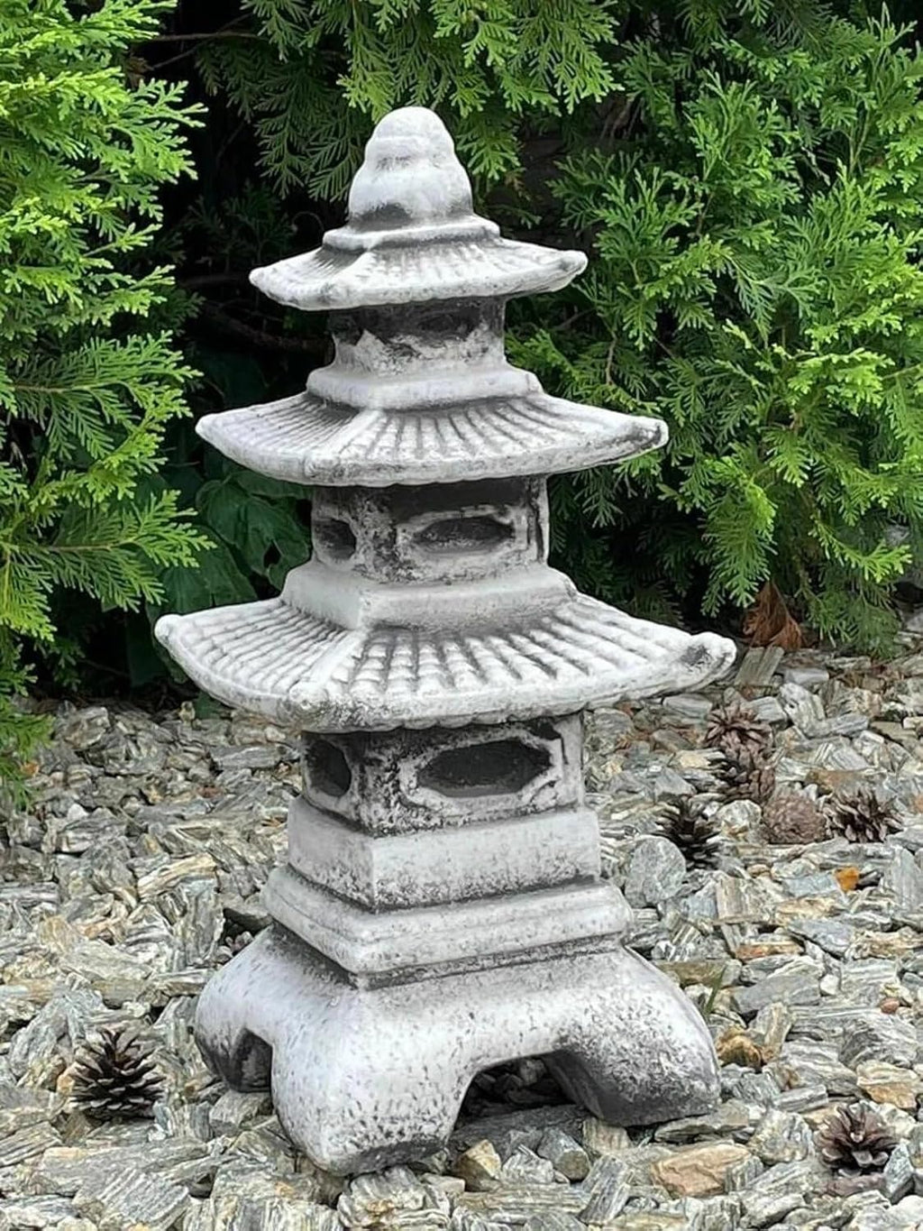 Concrete Pagoda Statue Garden Sculpture Y171