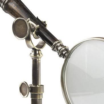 Bronzed Magnifying Glass with Stand R55625