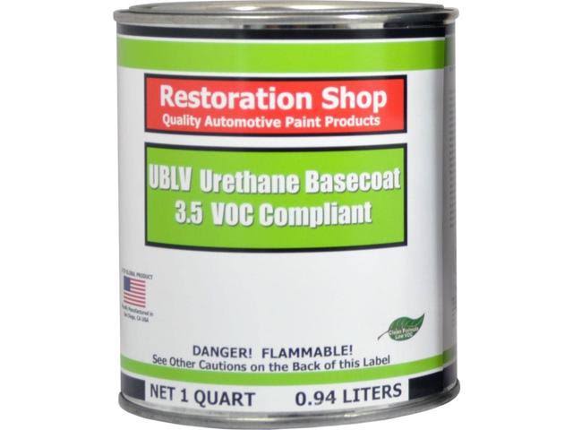 Bright White 1 Quart Low VOC Urethane Basecoat Auto Paint S99650