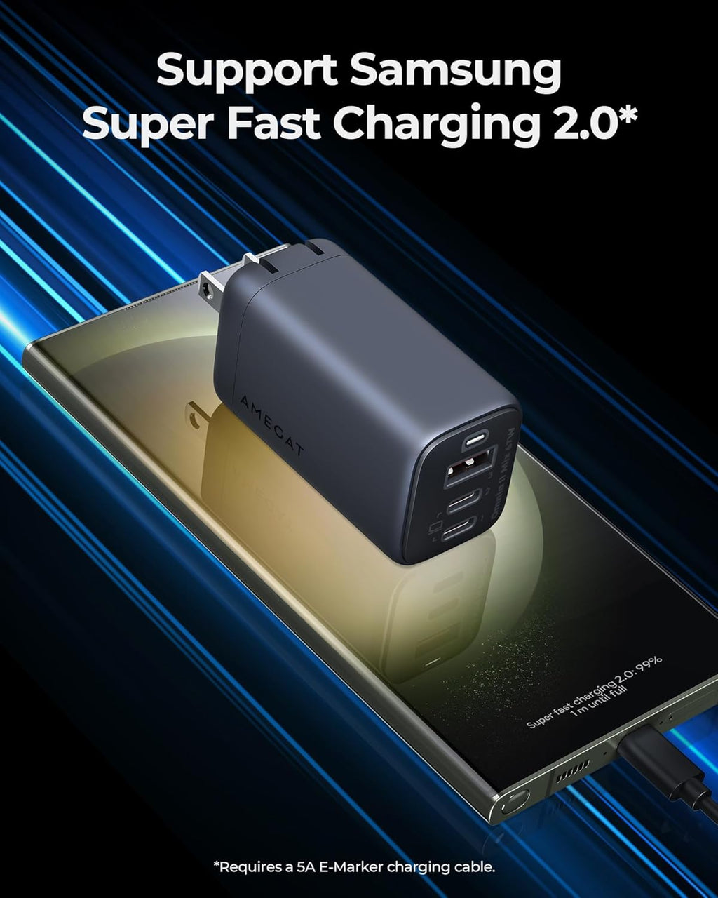 67W USB C GaN Charger Block B8797