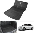 Custom Fit Trunk Mat Cargo Liner Back Seat Protector Black D928