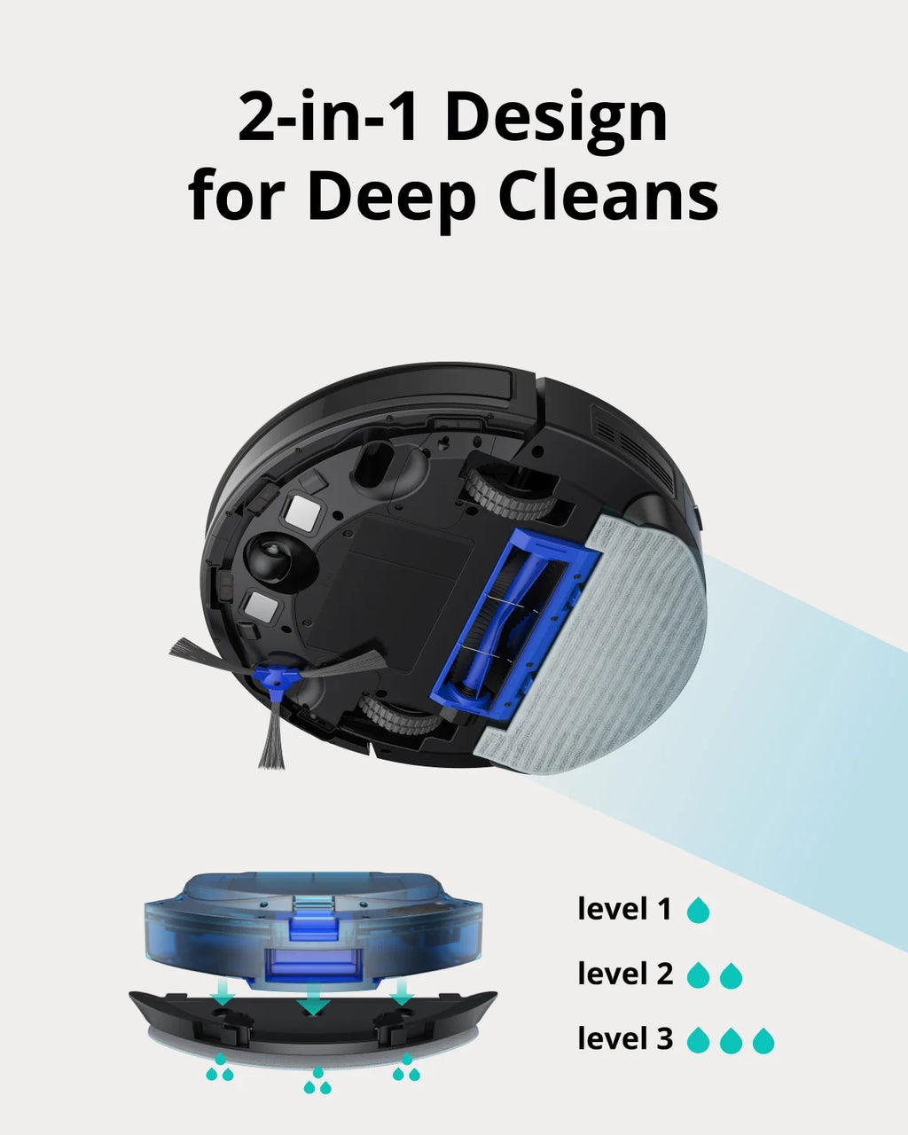 WiFi Robot Vacuum Self-Emptying 2500Pa Y536