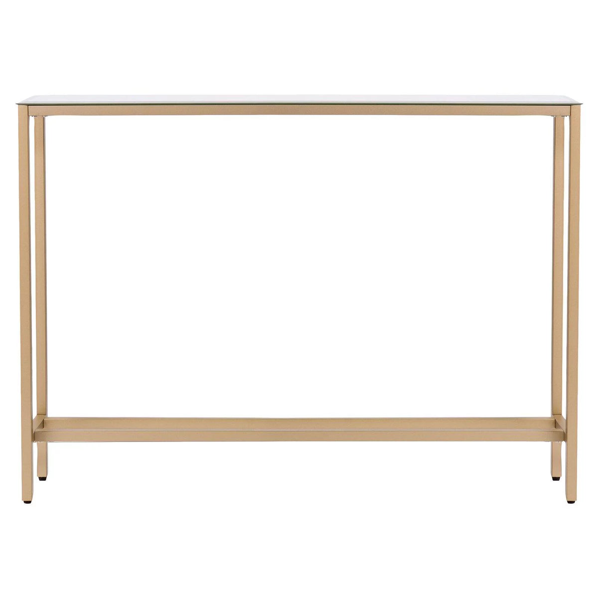 Gold Narrow Mirror Top Console Table S497