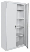 Commercial Storage Cabinet, Dove Gray, 72 in H x 46 in W x 24 in D Z841248