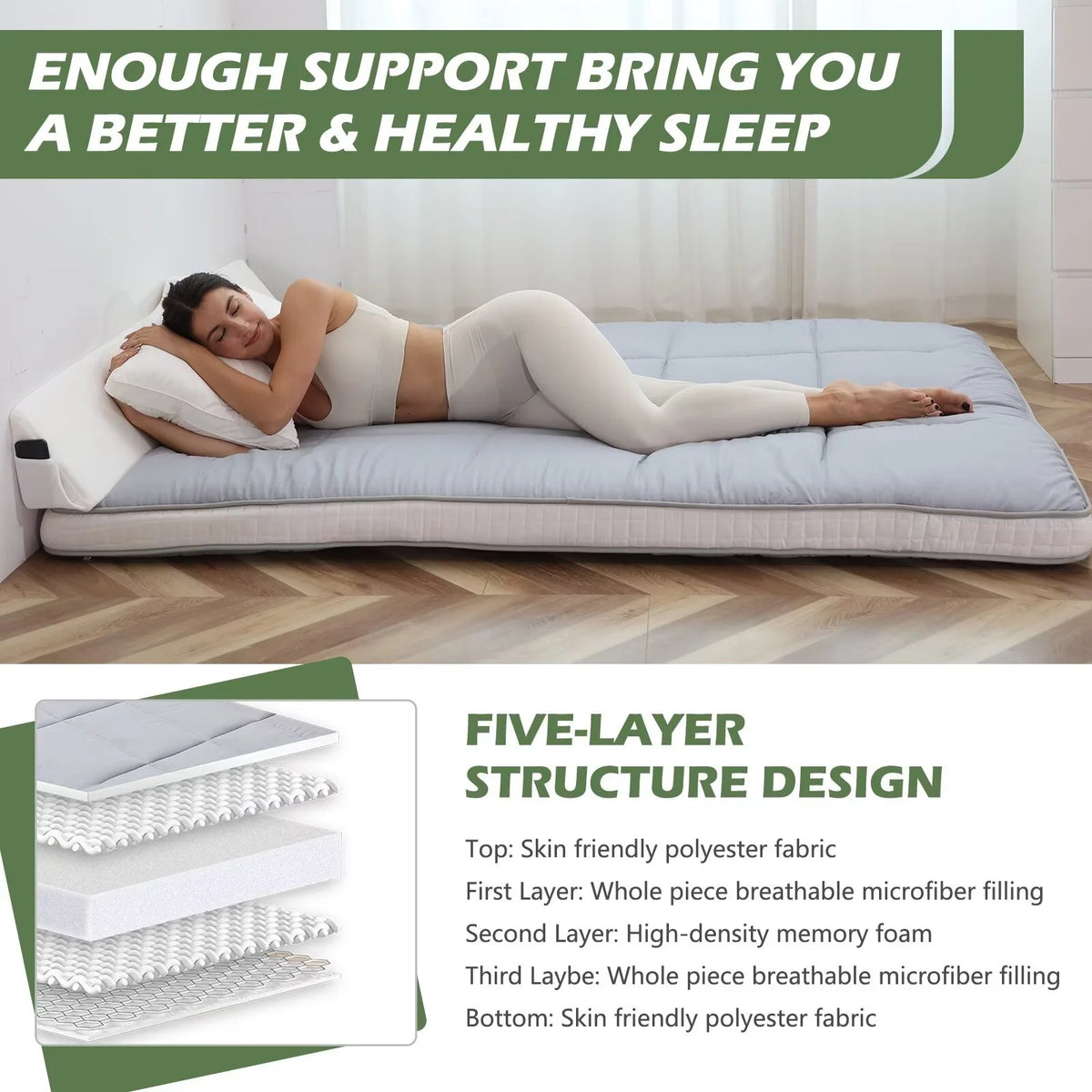 Folding Floor Mattress Twin Size R14534