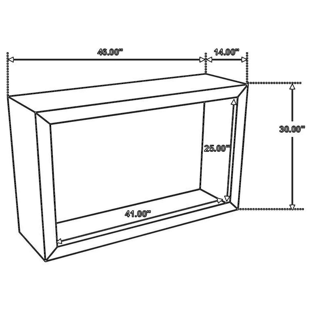 46 Inch Brown Mango Wood Console Table Q3178