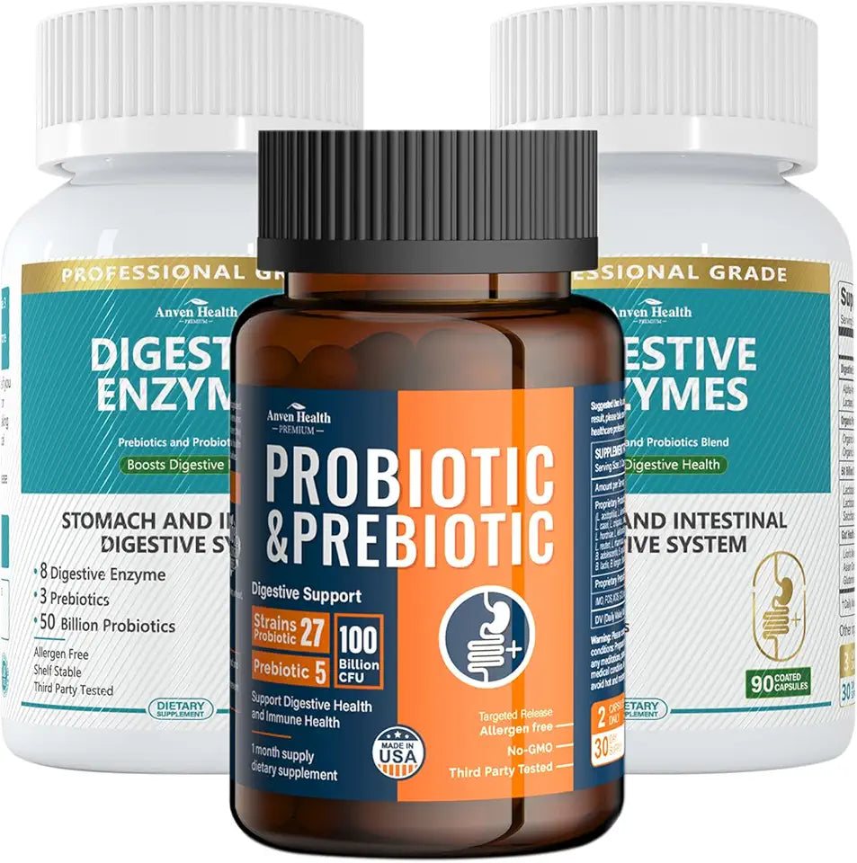 100 Billion Probiotics Digestive Enzymes N5167