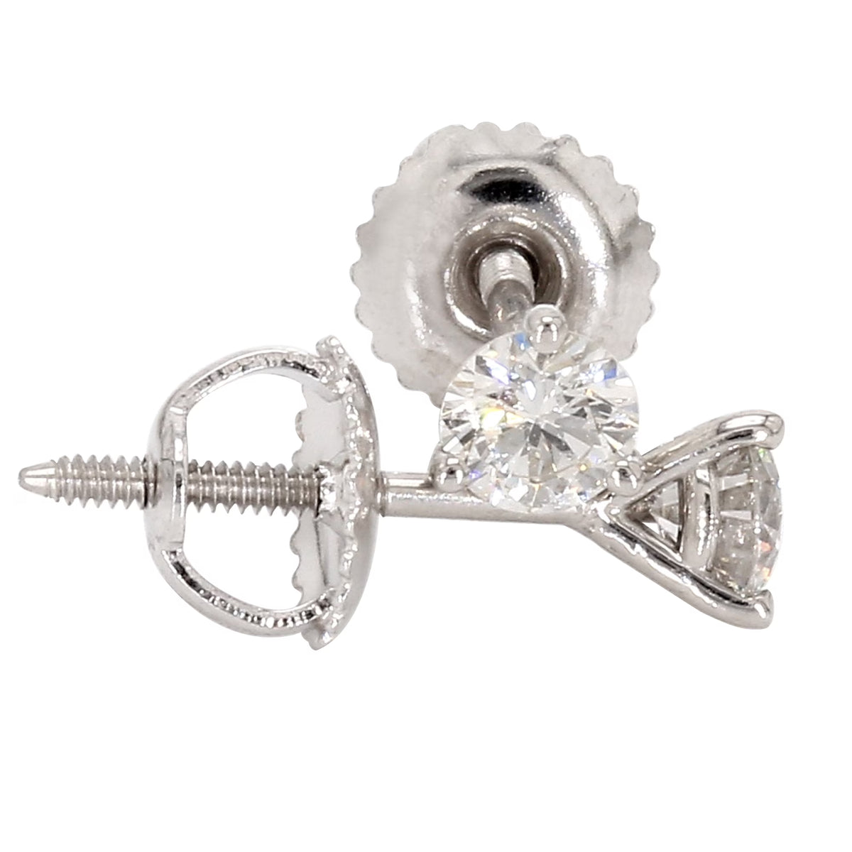1/2 Ctw Lab-Grown Diamond Stud Earrings 14k White Gold J654436