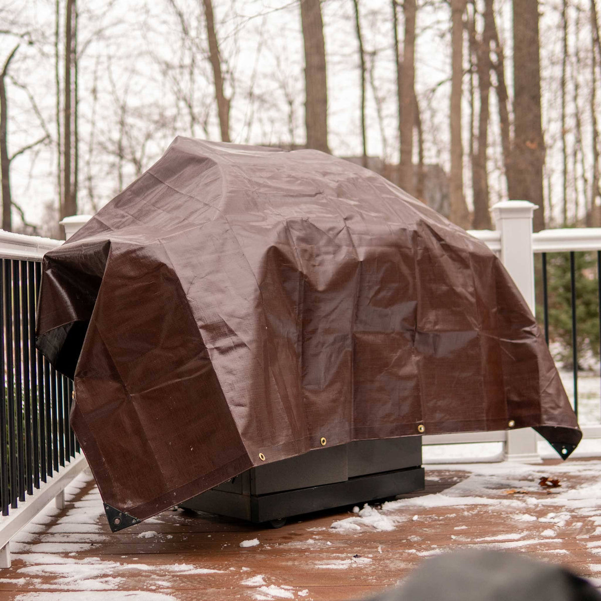 Heavy Duty Poly Tarp Brown 20’ x 30’ X896758