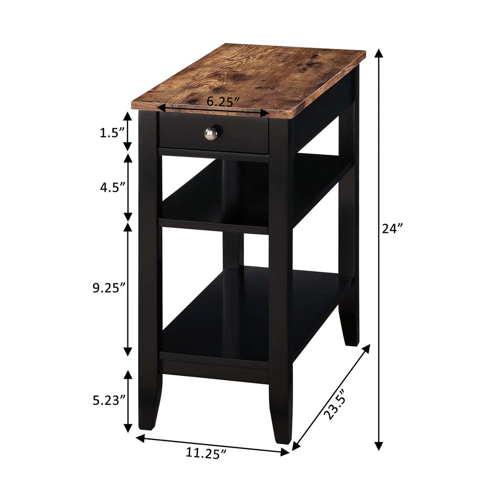 1 Drawer End Table with Shelves N36147