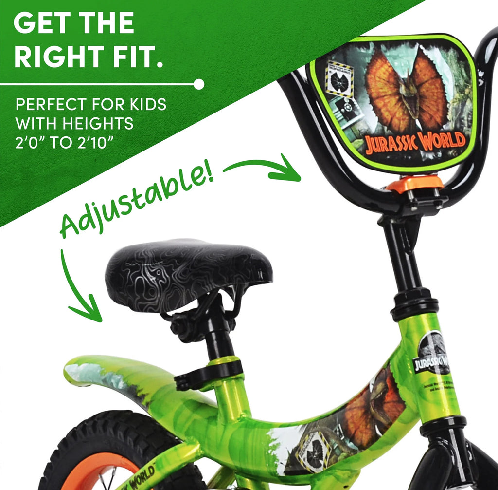 Green and Orange 12-inch Boy's Bicycle with Training Wheel A54074