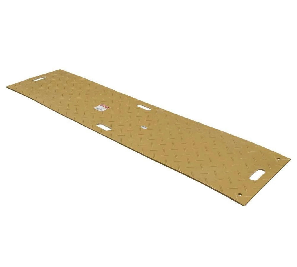 4 Pcs Tan Ground Protection Mats, 2' x 8', Heavy Equipment Mats O518