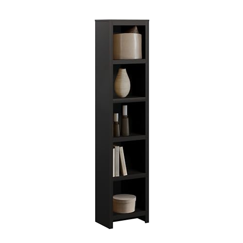 White 6-Tier Bookcase with 2 Adjustable Shelves R859