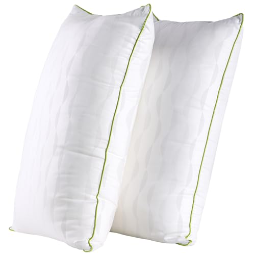 King Size Set of 2 Adjustable Bed Pillows with Zipper S46679