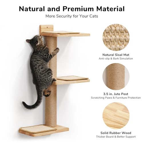 Cat Wall Shelves and Scratching Post N28757
