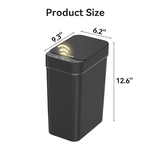 3 Pack 2.6 Gallon Touchless Motion Sensor Trash Can Y9147