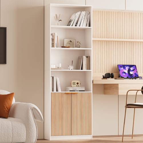 72" Tall 7 Tier Bookcase with Doors C504755