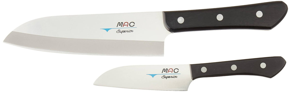 Santoku Knife Set of 2 Silver E253158