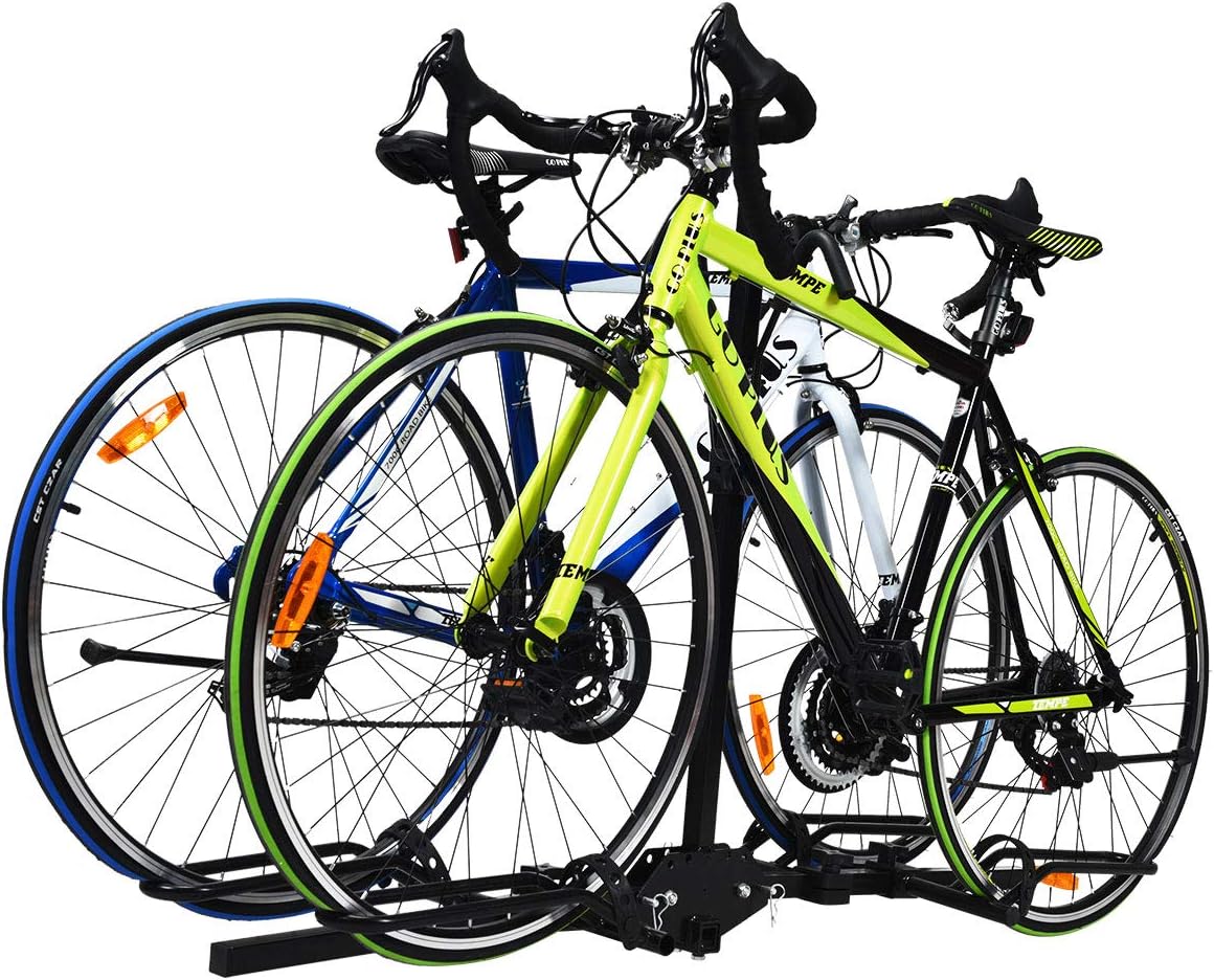2-Bike Hitch Mount Rack Foldable Receiver L7381