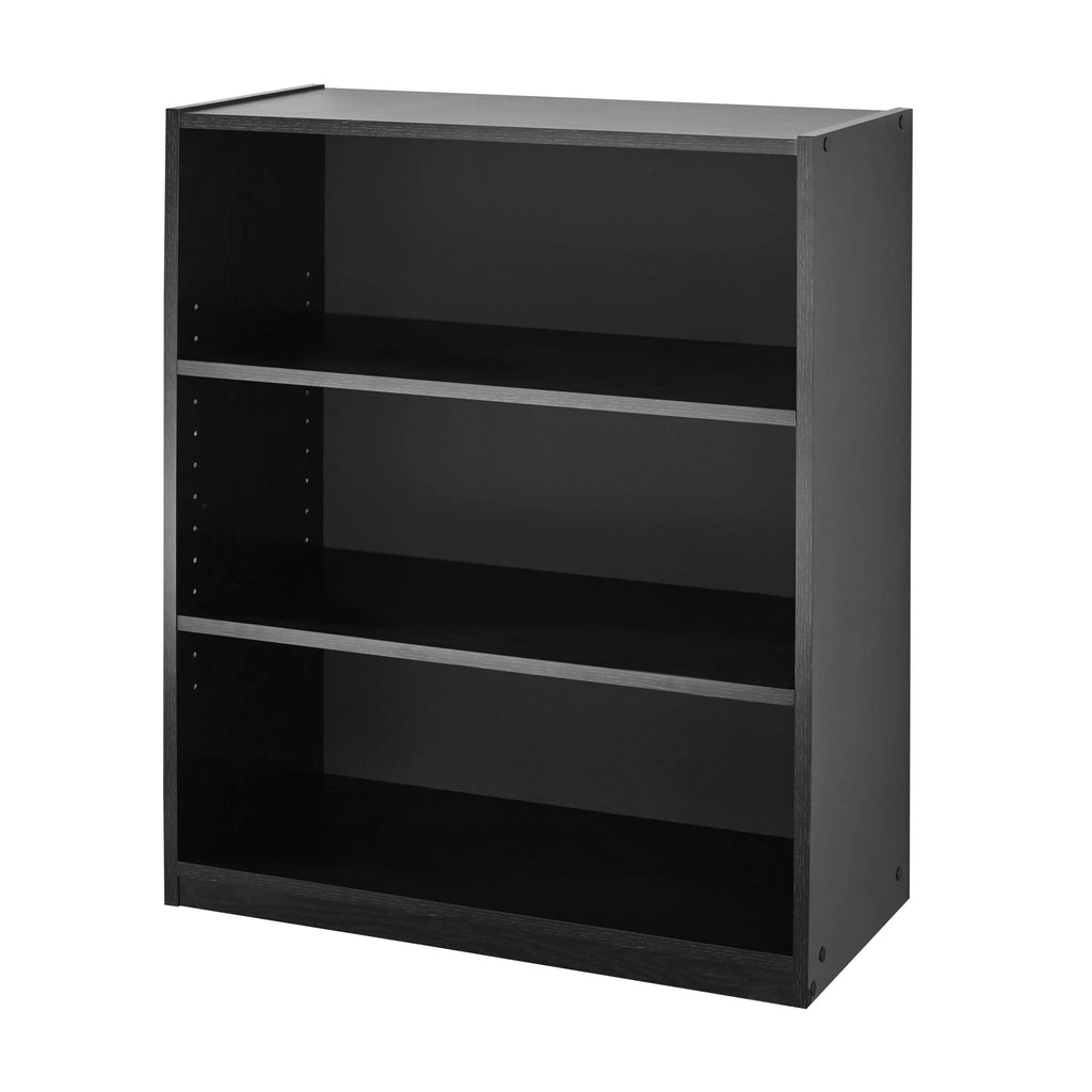 White 3-Shelf Bookcase with Adjustable Shelves T86058