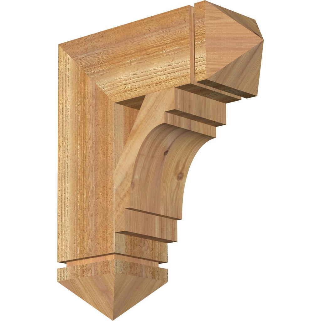 6x22W x 18x22D x 22x22H Rough Sawn Western Red Cedar Bracket L397