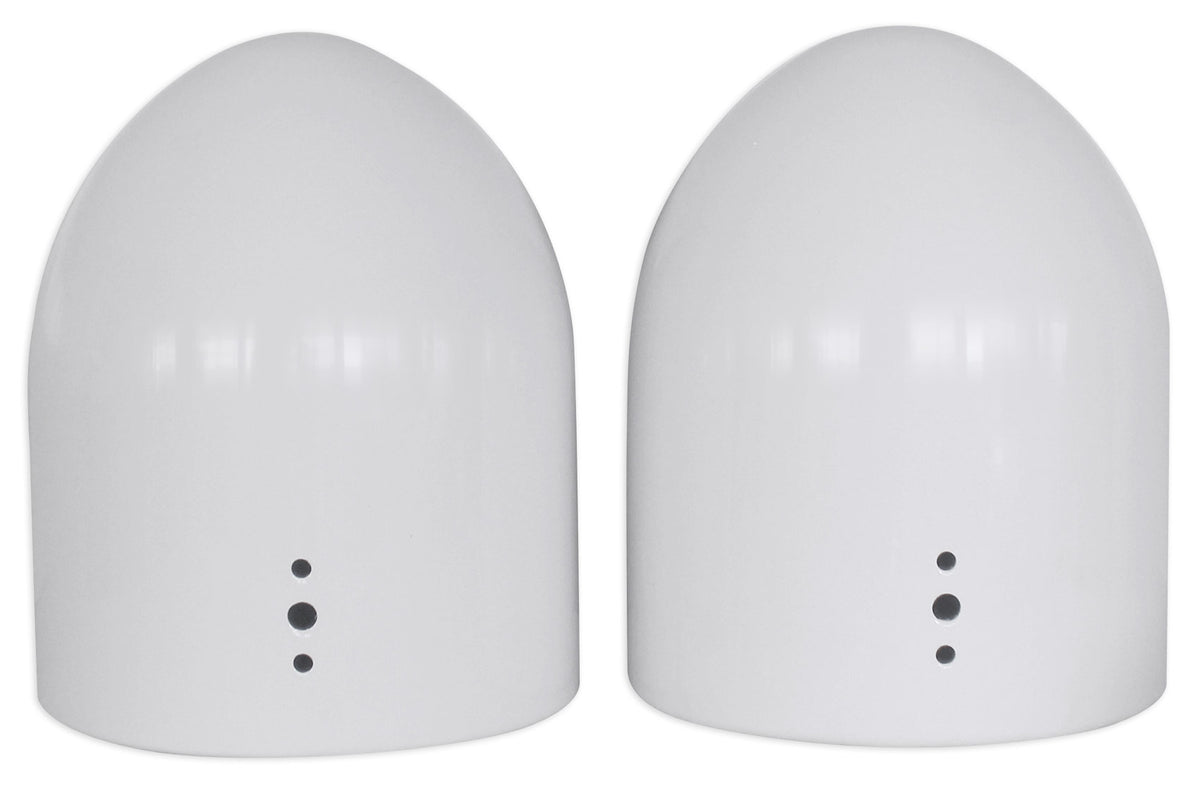 White Aluminum Wakeboard Tower Speaker Pods with Covers J50620