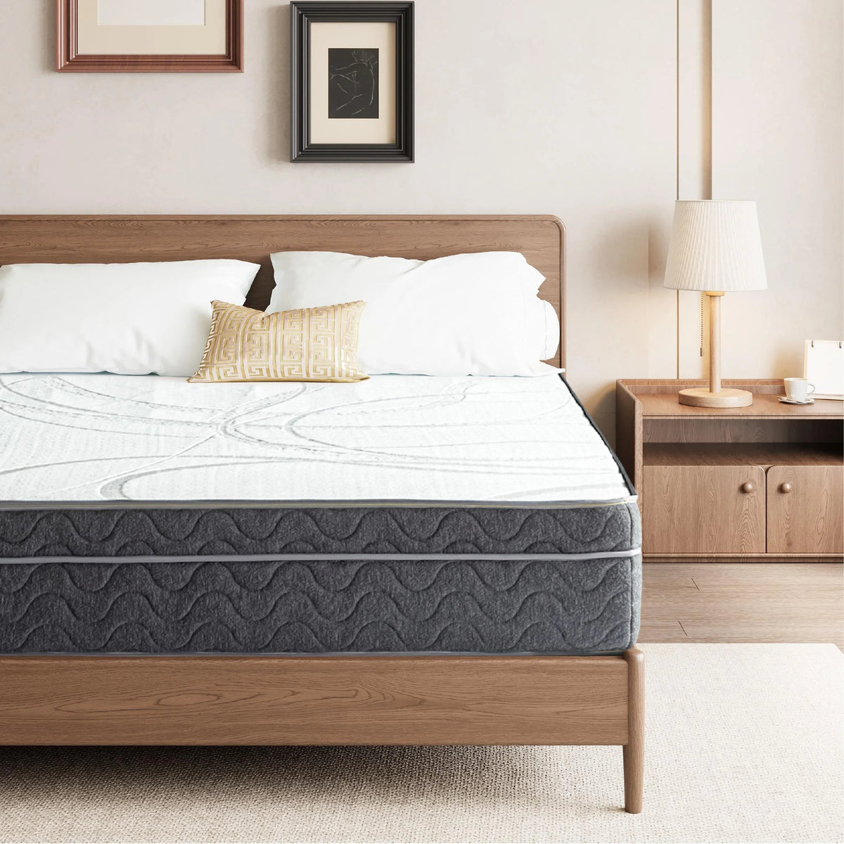 Full Size Gel Memory Foam Pocket Spring Hybrid Mattress I986