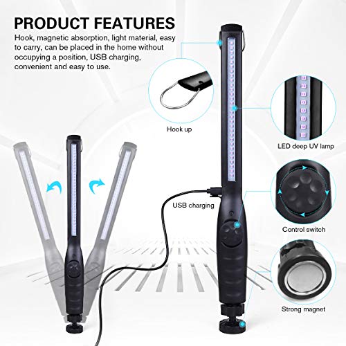 Portable USB Rechargeable UV Light Sanitizer 1 Pack J1320