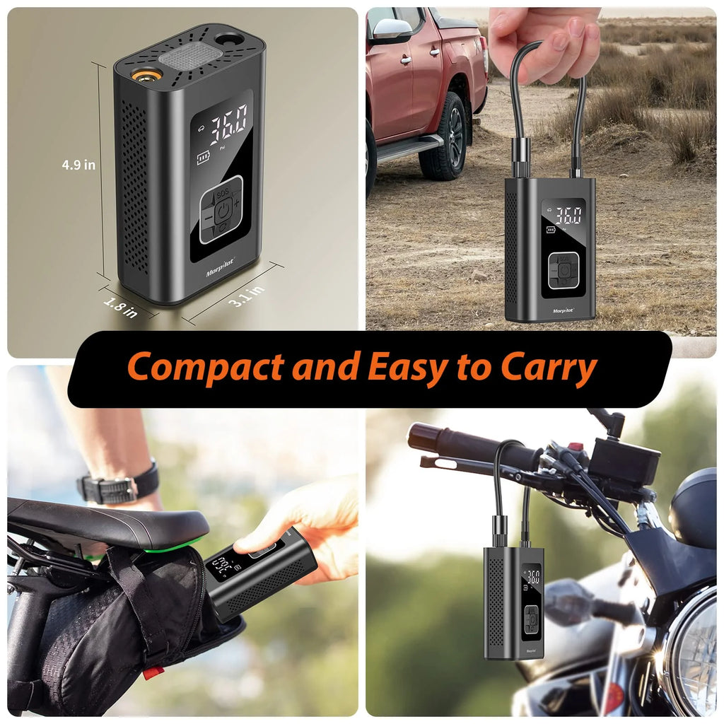 150PSI Portable Air Compressor with Digital Pressure Gauge T4082