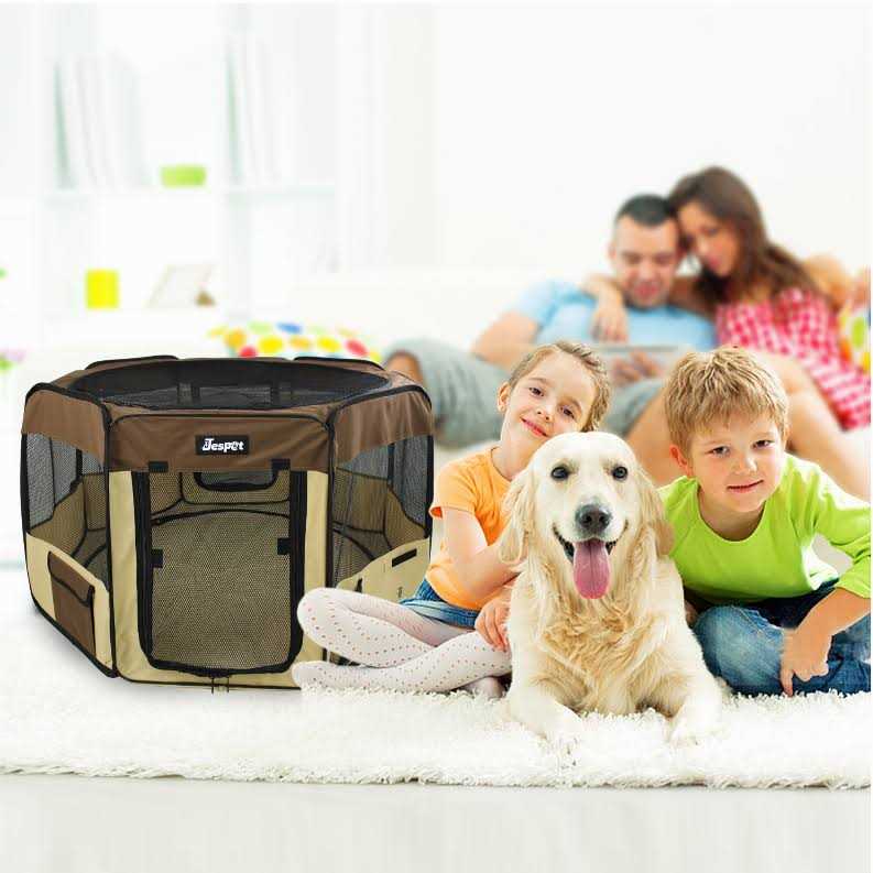 Portable Dog Exercise Pet Soft-Side Playpen H4846